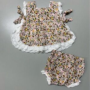 Sweet Magnolia 2 pc Casual dress with bloomers size 6 month